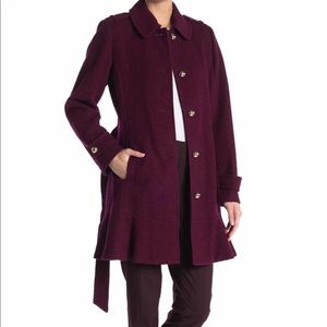 NWT Kate Spade Eggplant Winter Coat